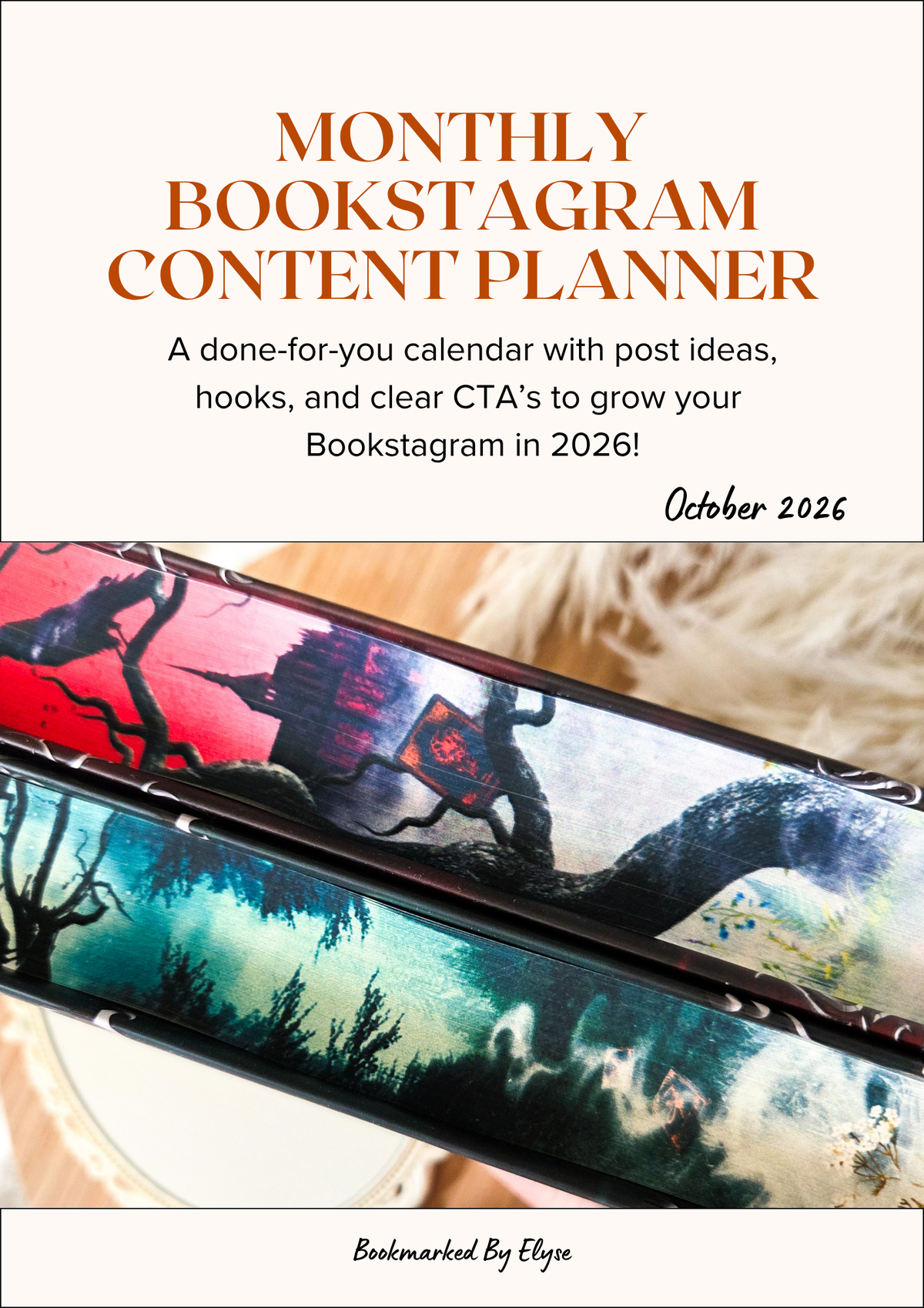 October Bookstagram Content Planner