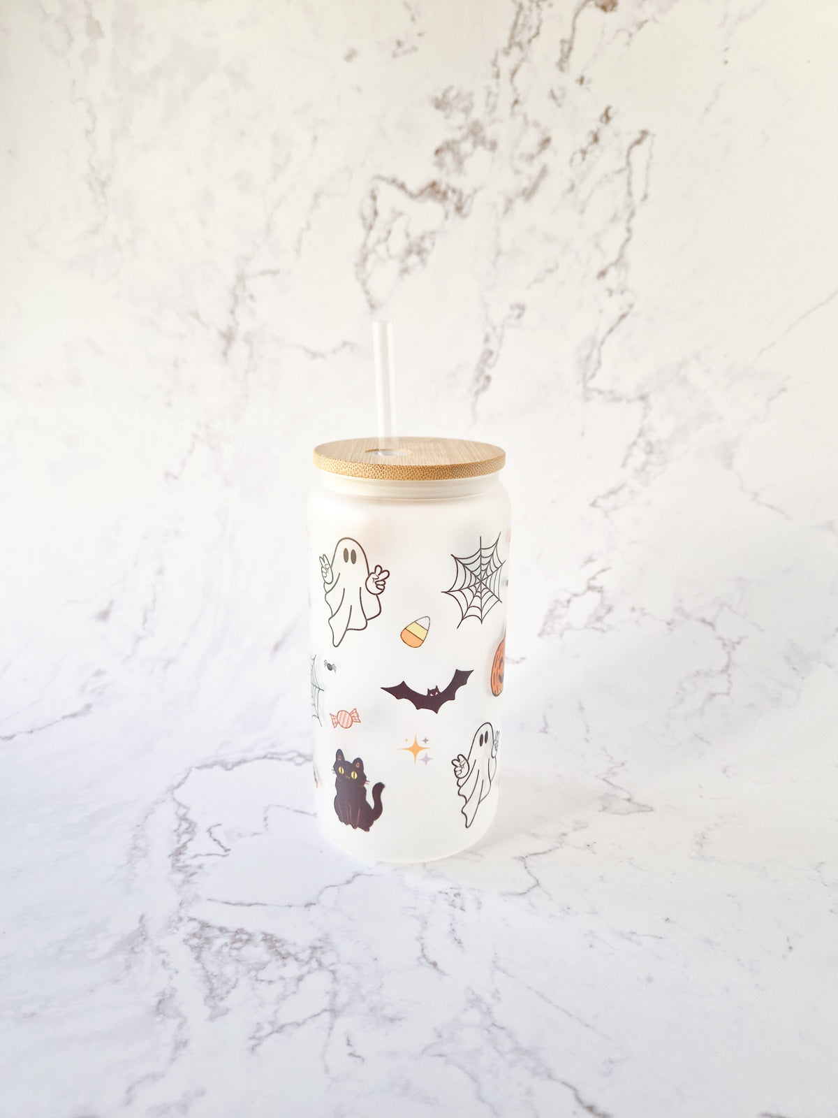 Halloween Glass Cup 'Spooky Style'