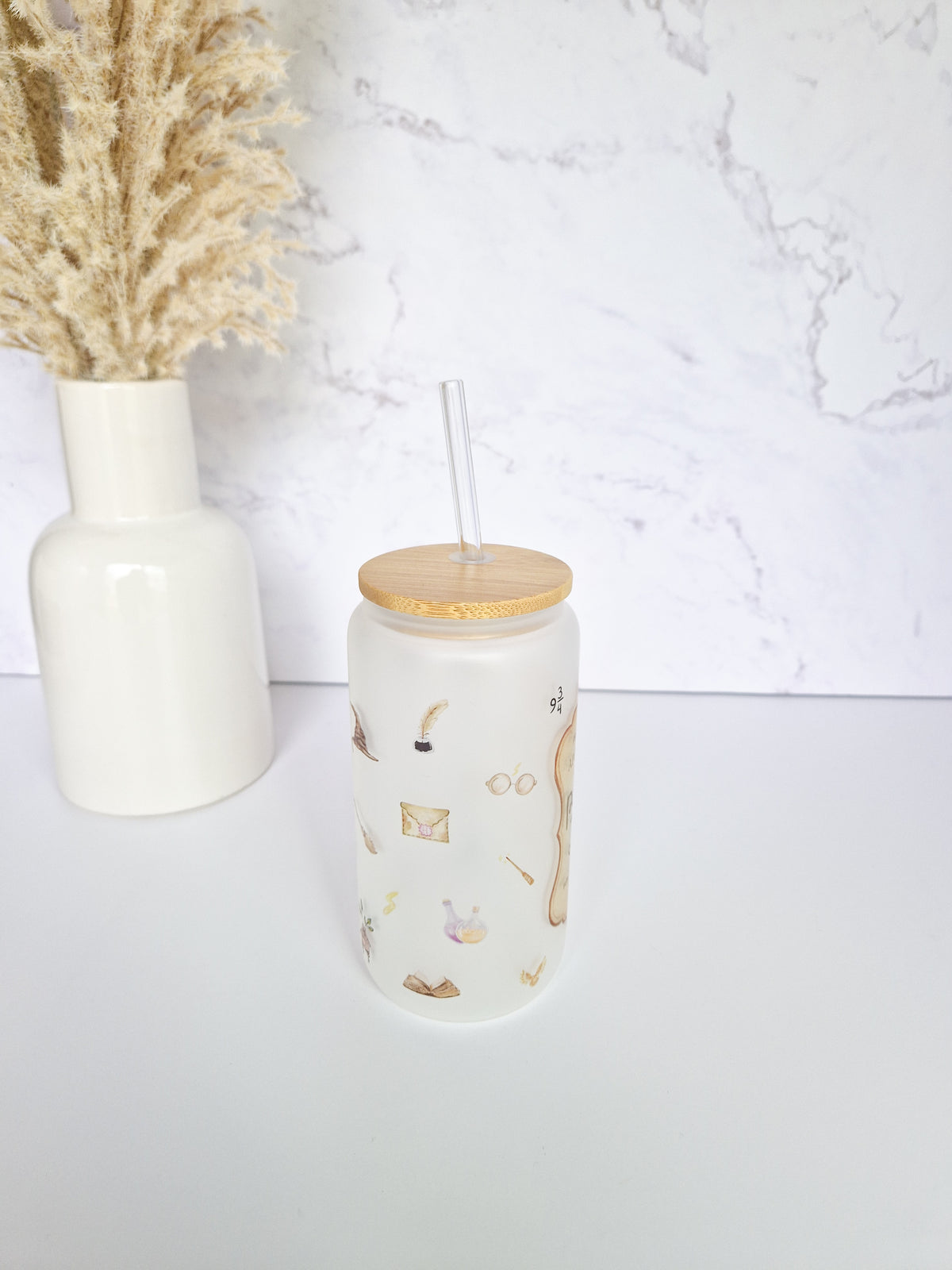 Glass Cup 'Pumpkin Juice'