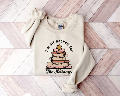 Sweatshirt 'All Booked for the Holidays'