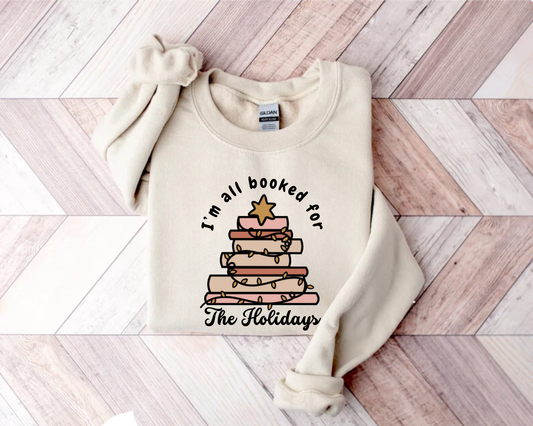 Sweatshirt 'All Booked for the Holidays'