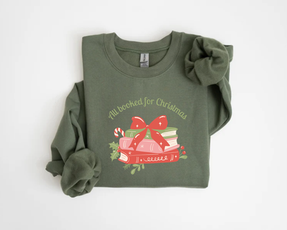 Sweatshirt 'All Booked for Christmas'