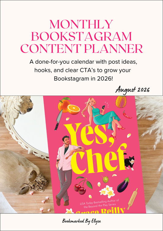 AUGUST Bookstagram Content Planner