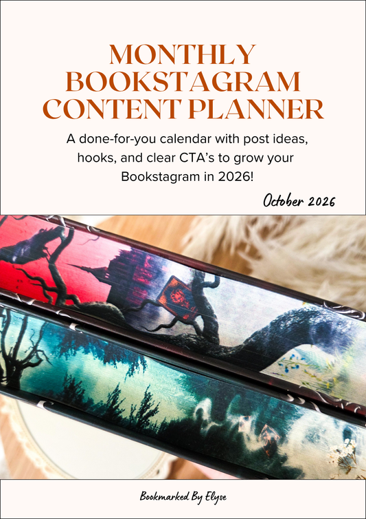 October Bookstagram Content Planner