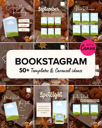 NEW 50+ Bookstagram Autumn Templates