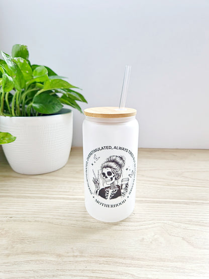 Glass cup 'Motherhood'