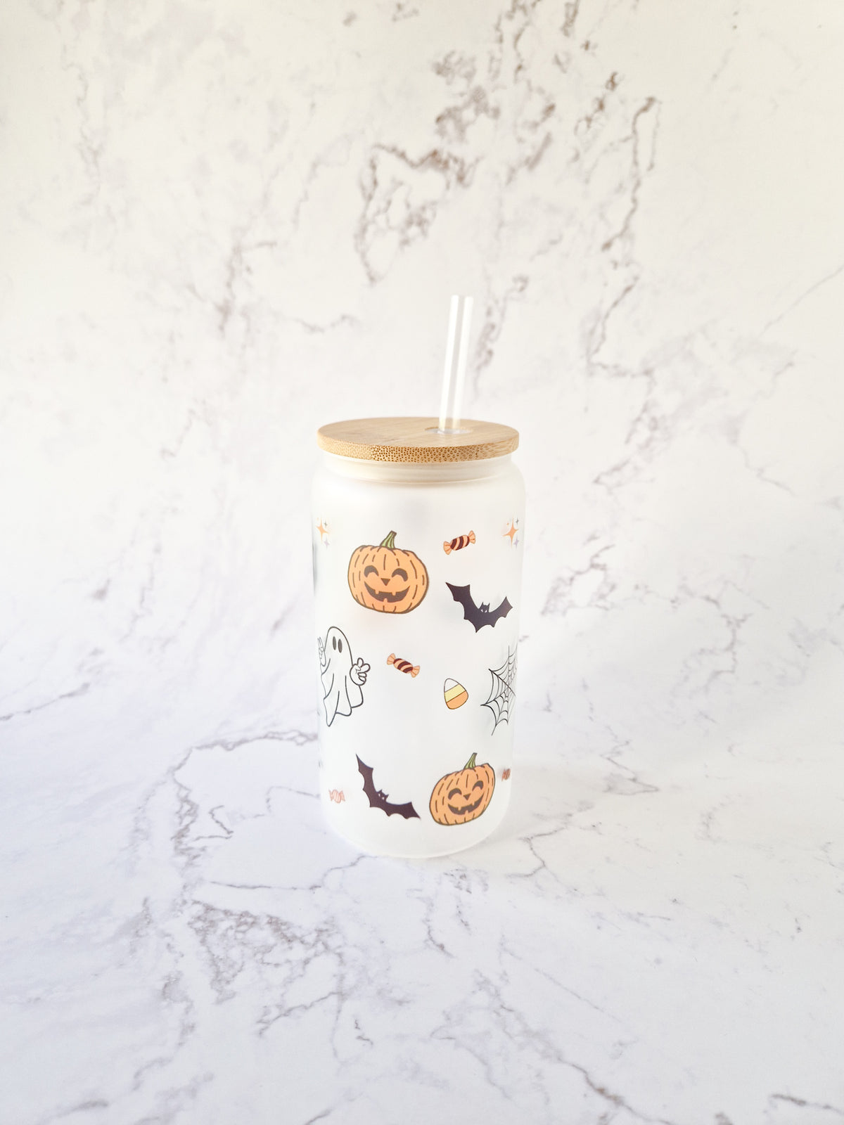 Halloween Glass Cup 'Spooky Style'
