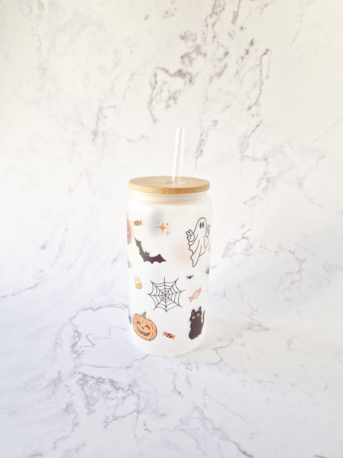 Halloween Glass Cup 'Spooky Style'