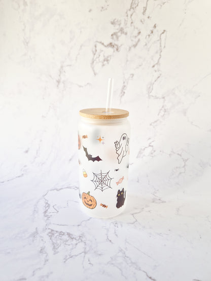 Halloween Glass Cup 'Spooky Style'