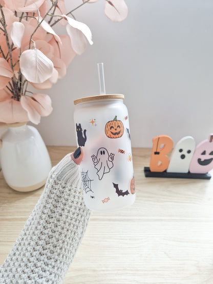 Halloween Glass Cup 'Spooky Style'