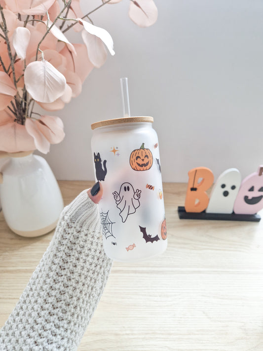 Halloween Glass Cup 'Spooky Style'