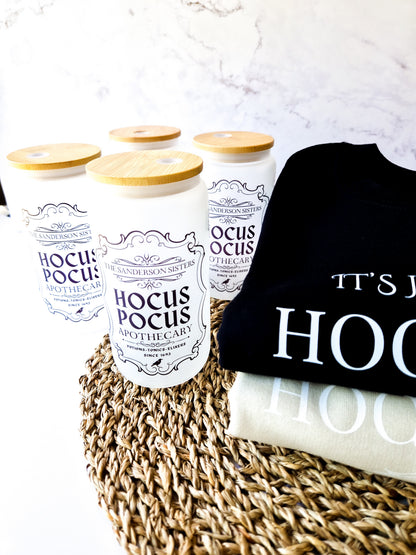 Halloween Glass Cup 'Hocus Pocus'