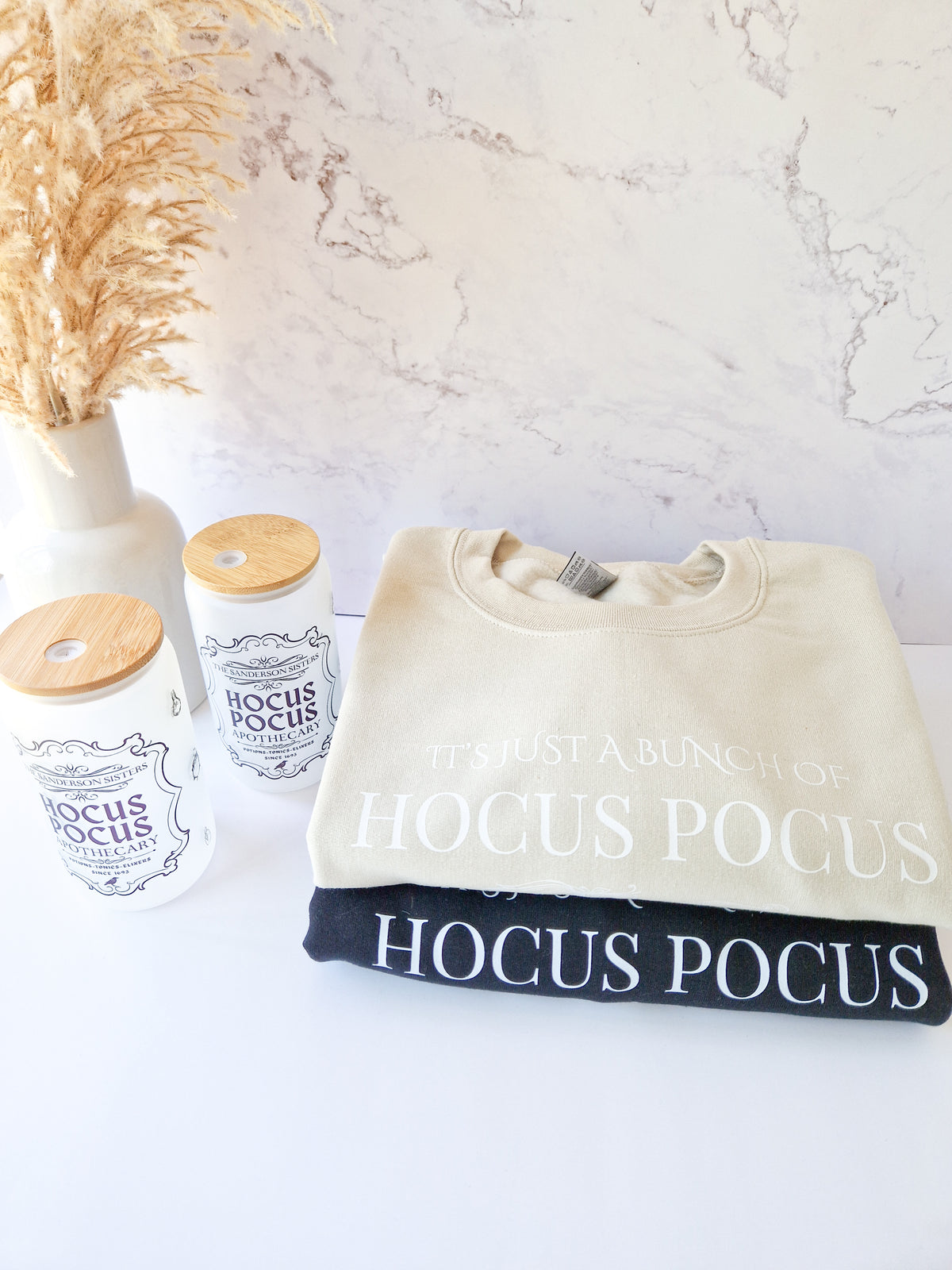 Halloween Glass Cup 'Hocus Pocus'