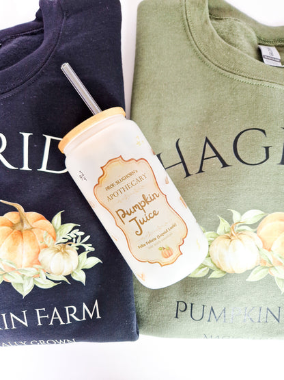 Glass Cup 'Pumpkin Juice'