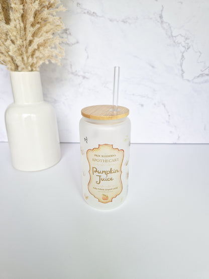 Glass Cup 'Pumpkin Juice'