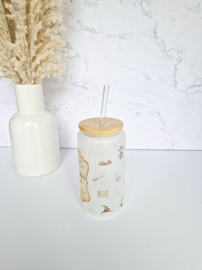 Glass Cup 'Pumpkin Juice'