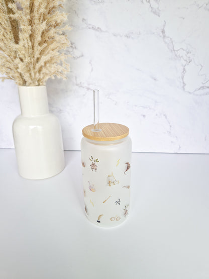 Glass Cup 'Pumpkin Juice'