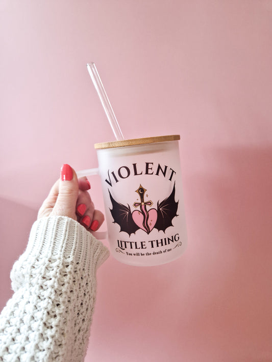 Glass cup 'Violent Thing'