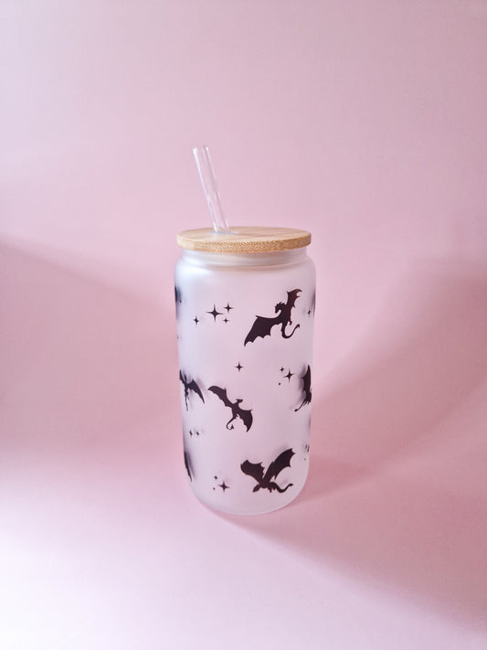 Glass cup 'Dragons'