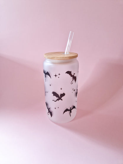 Glass cup 'Dragons'