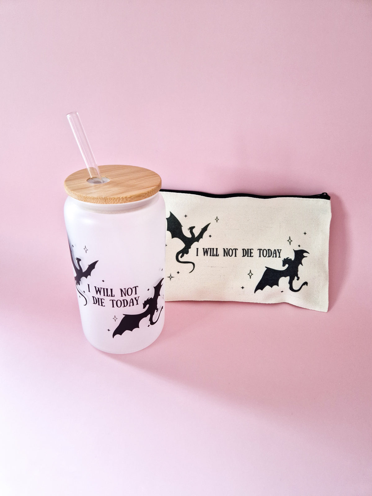 Canvas Small essentials bag 'Dragons'