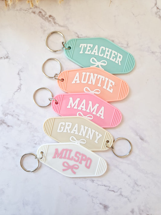 Motel Keychain