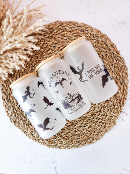 Glass cup 'Dragons'
