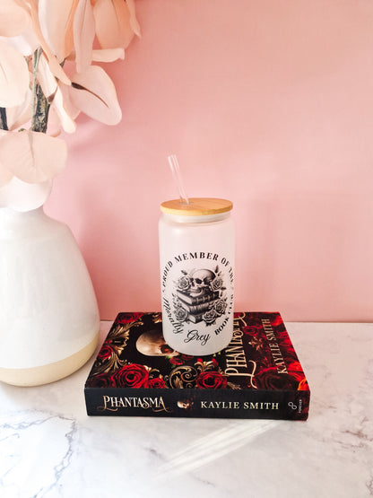 Glass cup Morally Grey'