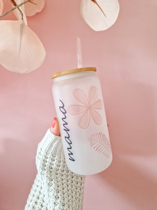 Glass cup 'mama'