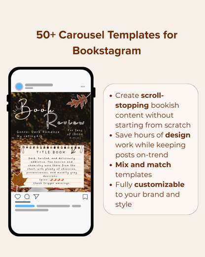 NEW 50+ Bookstagram Autumn Templates