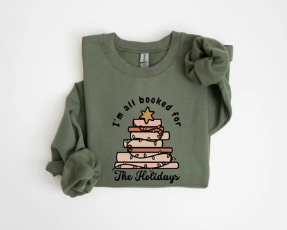 Sweatshirt 'All Booked for the Holidays'