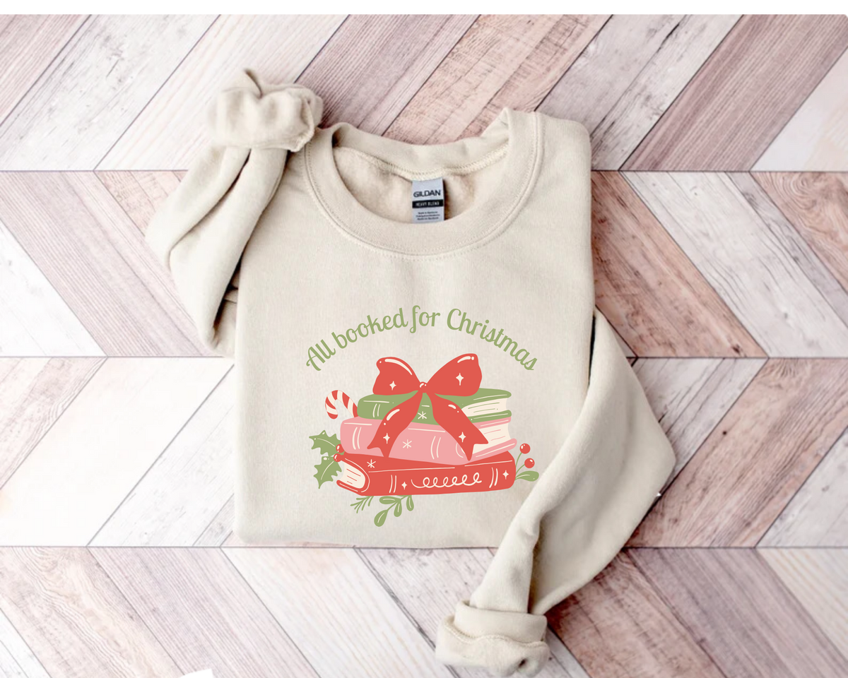 Sweatshirt 'All Booked for Christmas'