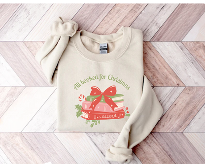Sweatshirt 'All Booked for Christmas'
