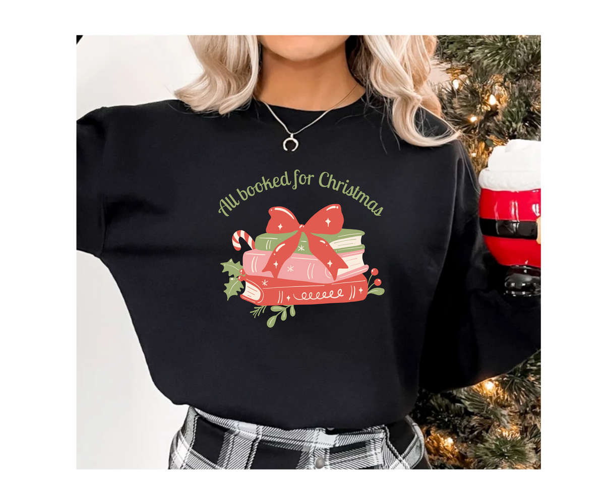 Sweatshirt 'All Booked for Christmas'