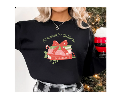 Sweatshirt 'All Booked for Christmas'