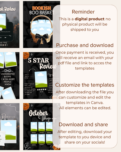 Bookstagram Templates Halloween Special