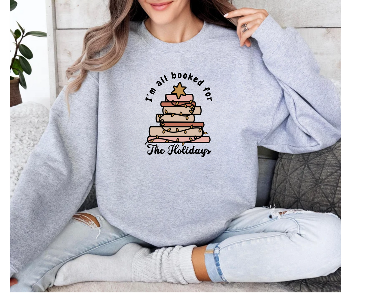 Sweatshirt 'All Booked for the Holidays'
