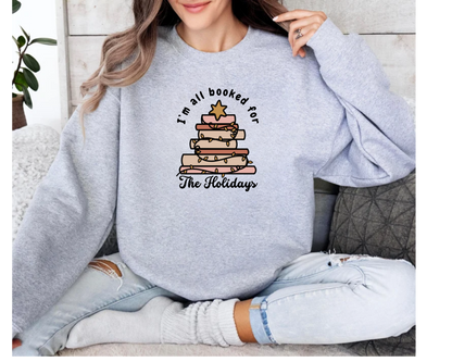 Sweatshirt 'All Booked for the Holidays'