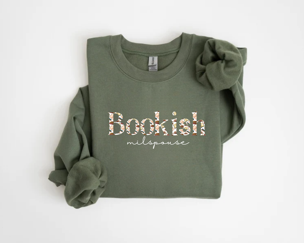 Sweatshirt Bookish Milspouse
