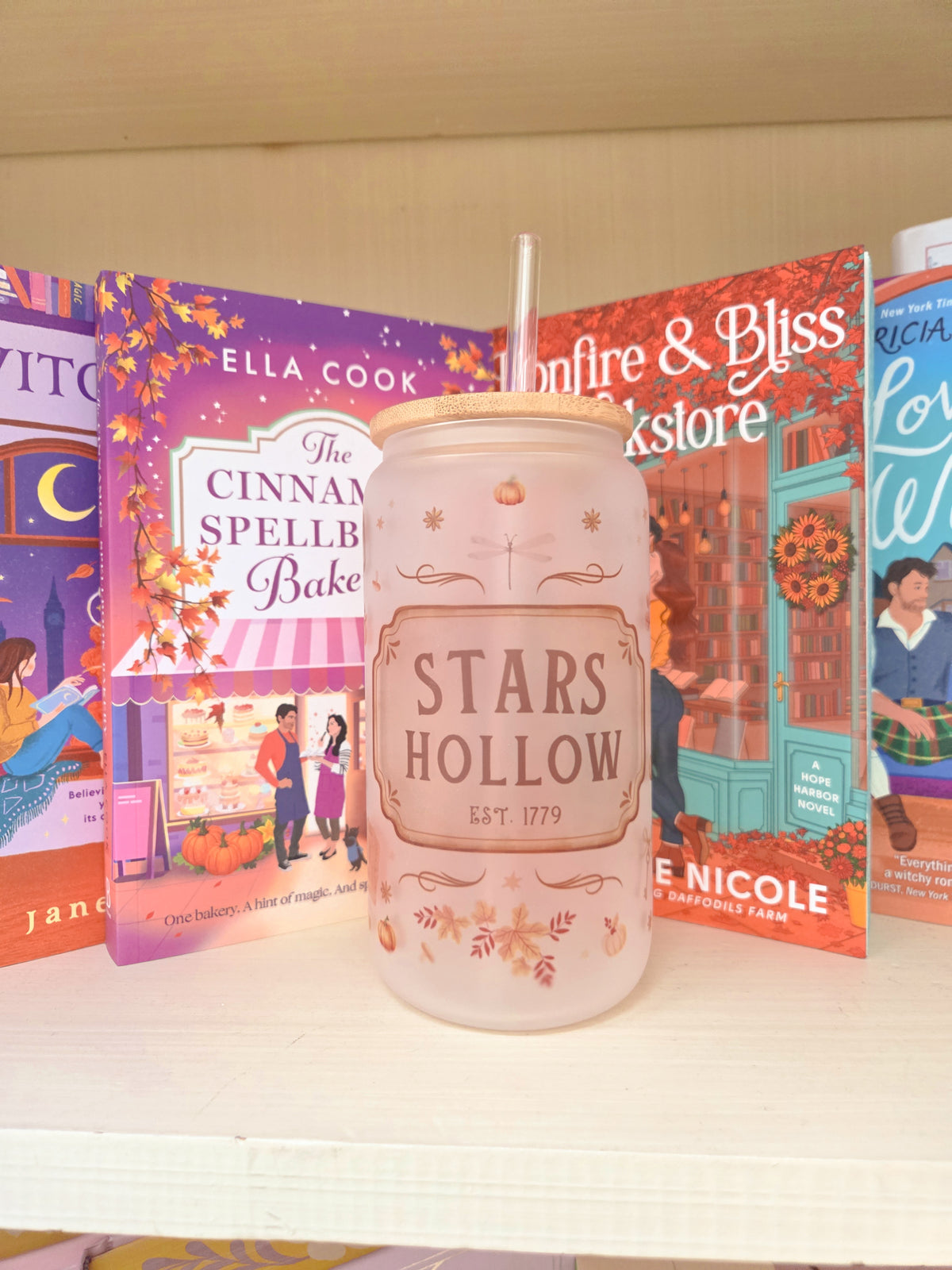 Glass cup 'Cozy Fall'